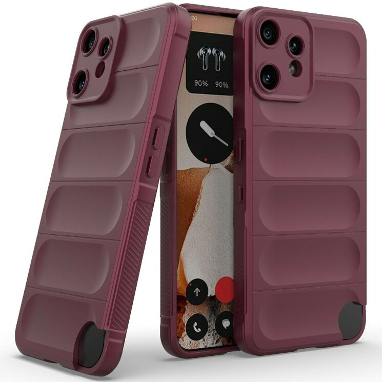 Захисний чохол Deexe Terra Case для Nothing CMF Phone 2 Pro - Wine Red: фото 2 з 6