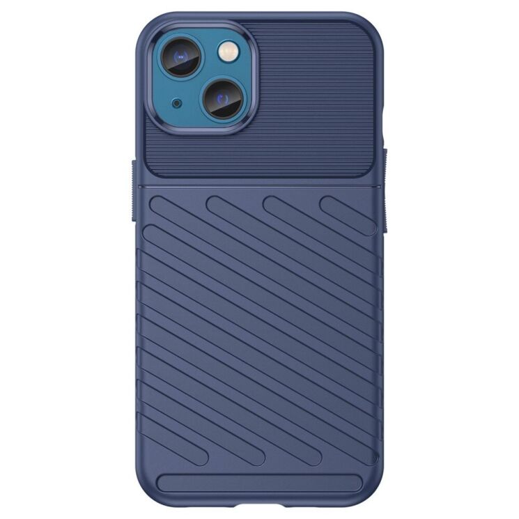 Защитный чехол Deexe Thunder Series для Apple iPhone 14 - Blue: фото 2 из 8
