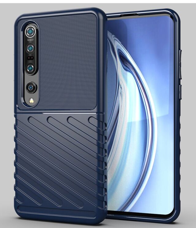 Защитный чехол Deexe Thunder Series для Xiaomi Mi 10 Pro - Blue: фото 1 из 5