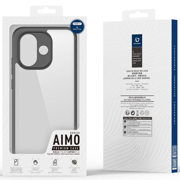 Защитный чехол DUX DUCIS Aimo Series для Xiaomi Redmi Note 17 - Black (430001B) Защитный чехол DUX DUCIS Aimo Series для Xiaomi Redmi Note 17 - Black: фото 9 из 9