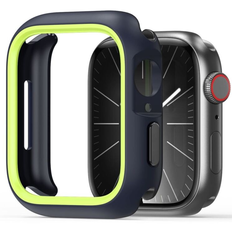 Защитный чехол Dux Ducis Bamo Series для Apple Watch 44 mm / SE 44 mm - Midnight / Green: фото 1 из 18