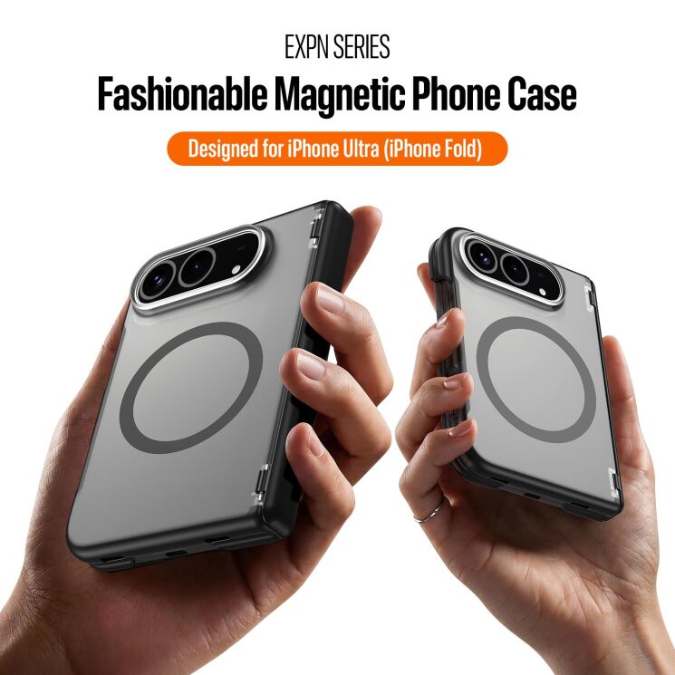 Захисний чохол Dux Ducis Expn Series Magnetic (FF) для iPhone Duo - Dark Cherry: фото 6 з 12