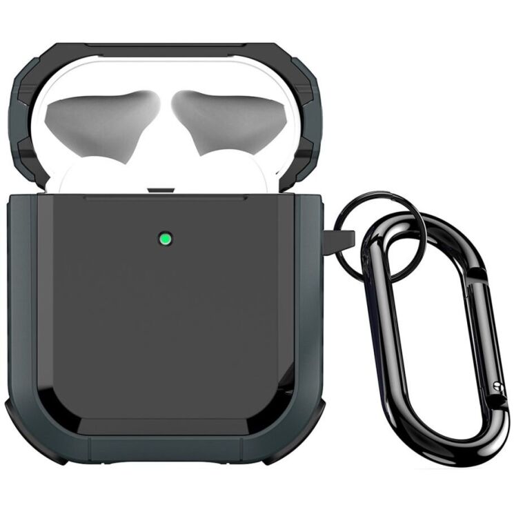 Защитный чехол DUX DUCIS PECA Series для Apple AirPods 1 / 2 - Blackish Green: фото 1 из 18