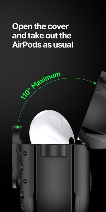 Защитный чехол DUX DUCIS PECM Series для Apple AirPods Pro - Black: фото 11 из 19