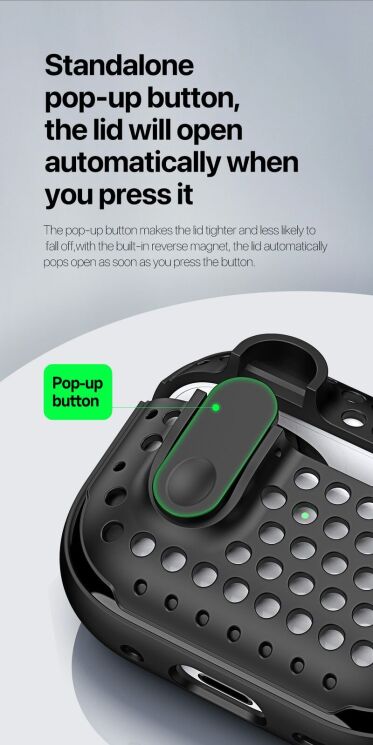 Защитный чехол DUX DUCIS PECM Series для Apple AirPods Pro - Black: фото 7 из 19