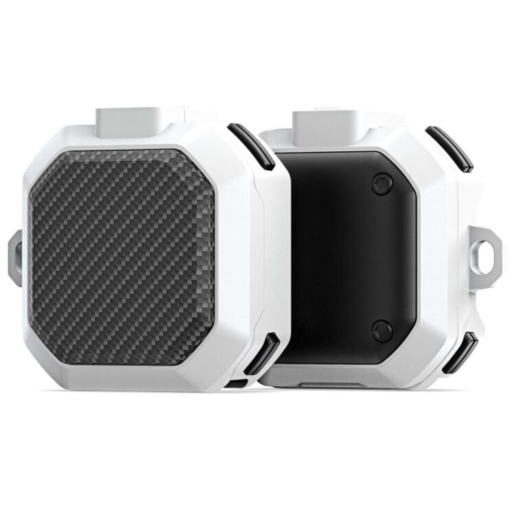 Захисний чохол DUX DUCIS SECF Series для Samsung Galaxy Buds Live / Buds Pro / Buds 2 / Buds 2 Pro / Buds FE - White: фото 1 з 11