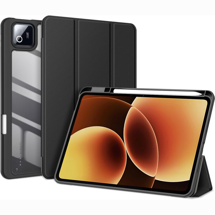 Защитный чехол DUX DUCIS TOBY Series для Xiaomi Pad 8 Pro / Pad 8 / Pad 7 Pro / Pad 7 - Black: фото 2 из 11