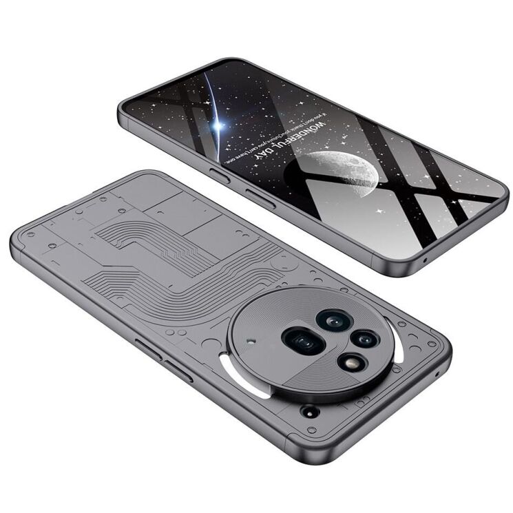 Защитный чехол GKK Double Dip Case для Nothing Phone (3a) Pro - Grey: фото 2 из 8