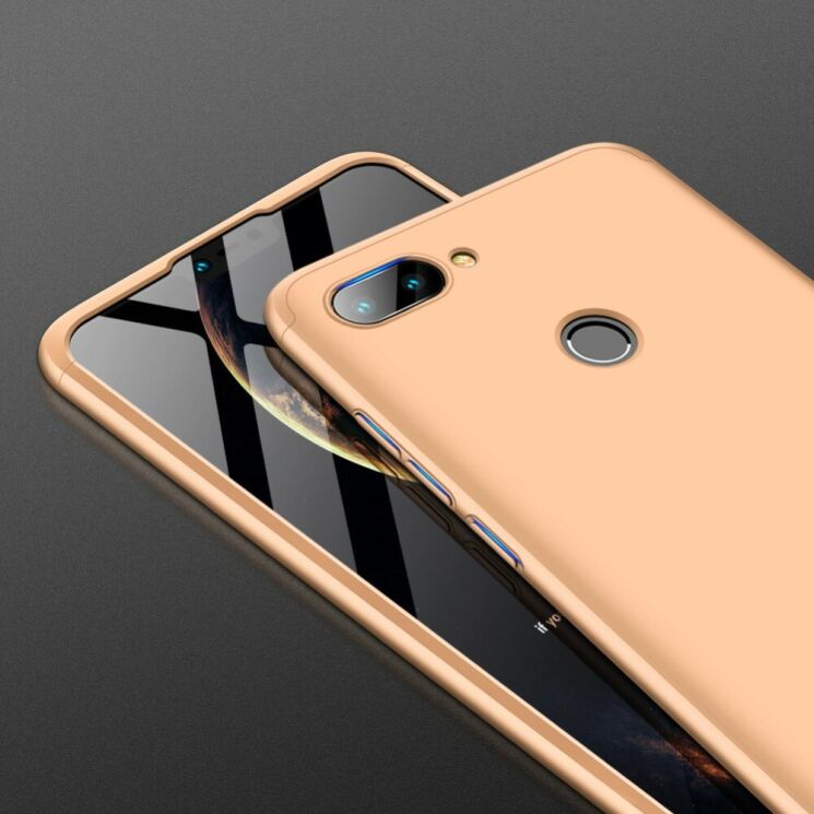 Захисний чохол GKK Double Dip Case для Xiaomi Mi 8 Lite - Gold: фото 4 з 14