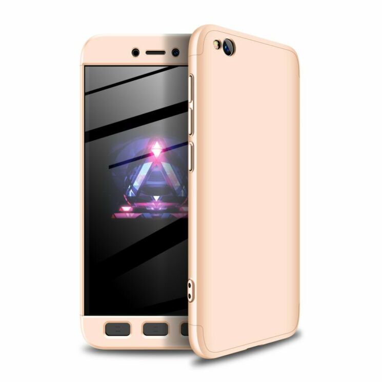 Защитный чехол GKK Double Dip Case для Xiaomi Redmi Go - Gold: фото 1 из 10