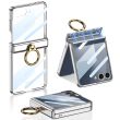 Захисний чохол GKK Hinge Ring для Samsung Galaxy Flip 7 - Silver (383952S)