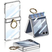 Захисний чохол GKK Hinge Ring для Samsung Galaxy Flip 7 - Silver: фото 1 з 10