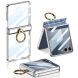 Захисний чохол GKK Hinge Ring для Samsung Galaxy Flip 7 - Silver (383952S). Фото 1 з 10