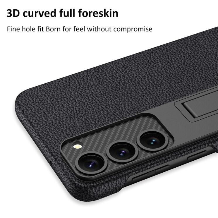 Защитный чехол GKK Leather Stand для Samsung Galaxy S23 Plus - Green: фото 6 из 11
