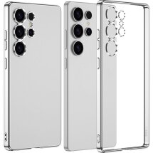 Защитный чехол GKK Space Frame для Samsung Galaxy S25 Ultra (S938) - Silver: фото 1 из 9