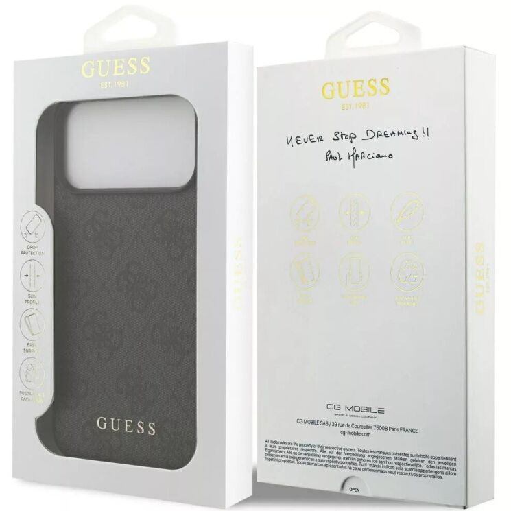 Захисний чохол Guess 4G Classic для iPhone 18 Pro / 17 Pro (GUHCP18LG4GFGR) - Black: фото 7 з 7