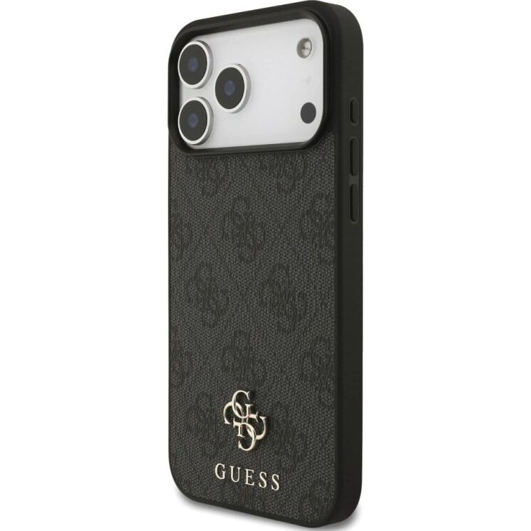 Захисний чохол Guess 4G Small Classic Logo MagSafe для iPhone 17 Pro Max (GUHMP17XP4SM4MK) - Black: фото 3 з 8