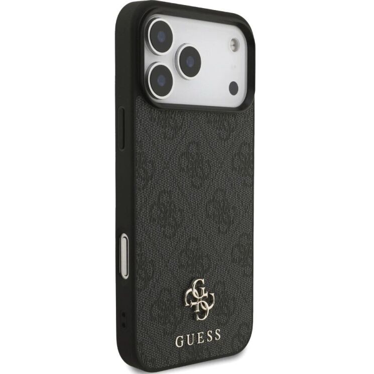Захисний чохол Guess 4G Small Classic Logo MagSafe для iPhone 17 Pro Max (GUHMP17XP4SM4MK) - Black: фото 4 з 8