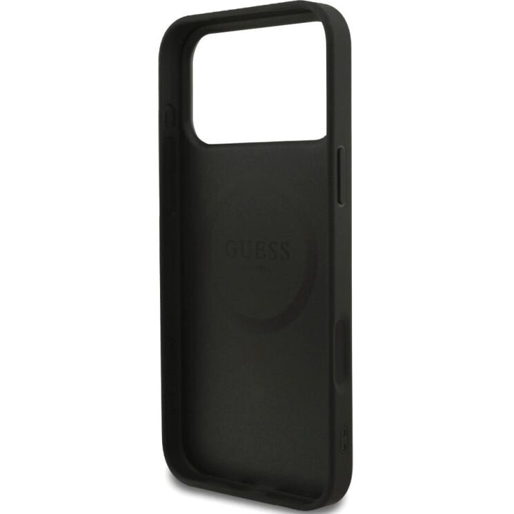 Захисний чохол Guess 4G Small Classic Logo MagSafe для iPhone 17 Pro Max (GUHMP17XP4SM4MK) - Black: фото 7 з 8