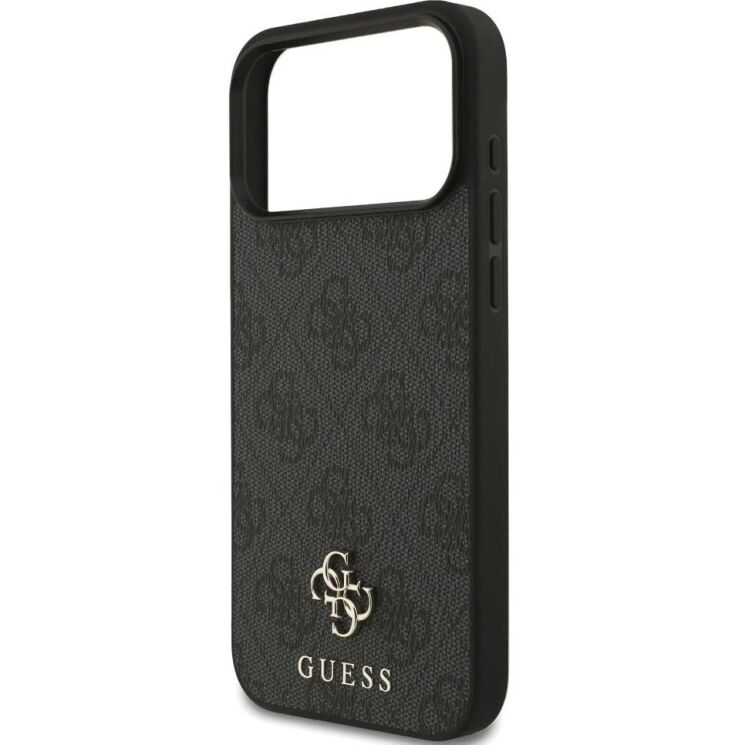 Захисний чохол Guess 4G Small Classic Logo MagSafe для iPhone 17 Pro Max (GUHMP17XP4SM4MK) - Black: фото 6 з 8