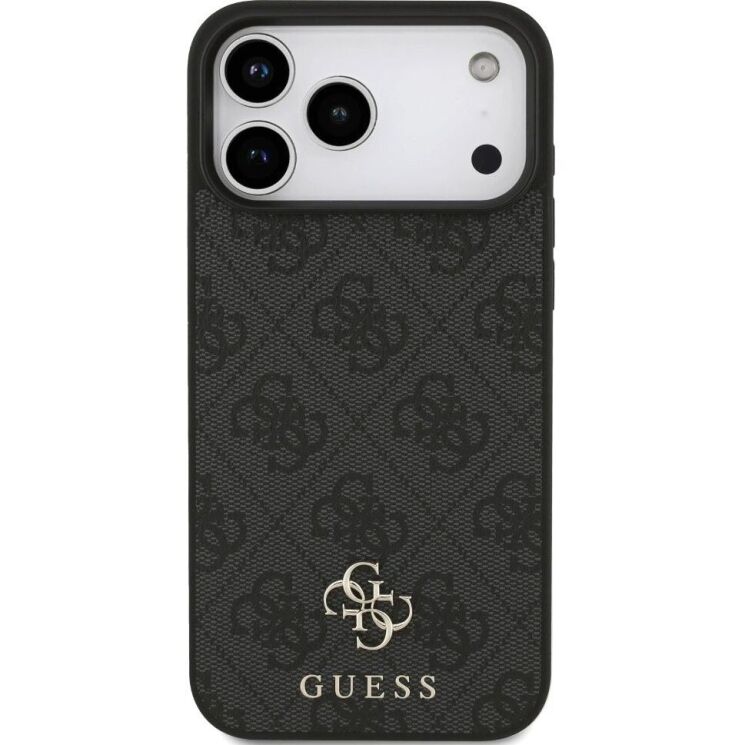 Захисний чохол Guess 4G Small Classic Logo MagSafe для iPhone 17 Pro Max (GUHMP17XP4SM4MK) - Black: фото 2 з 8
