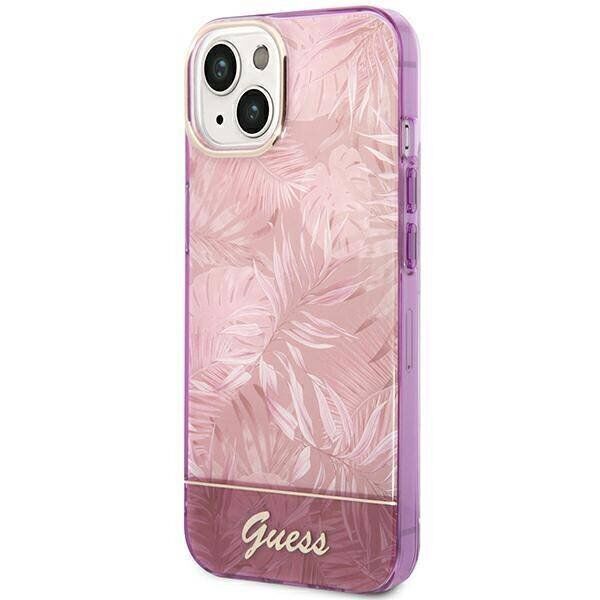 Захисний чохол Guess Jungle Collection для Apple iPhone 14 Plus - Pink: фото 3 з 8