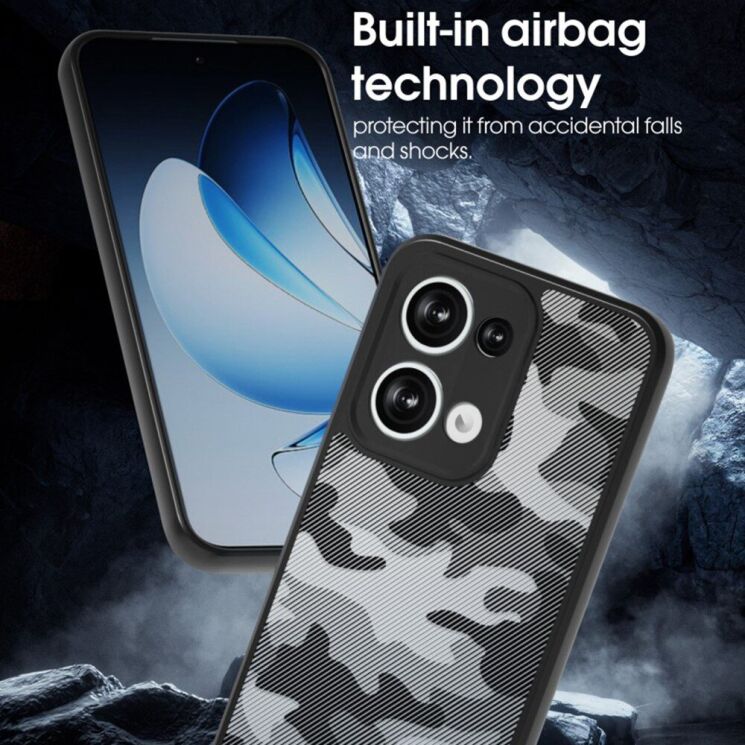 Защитный чехол IBMRS Military для OPPO Reno 13 5G - Grid Camouflage: фото 5 из 7