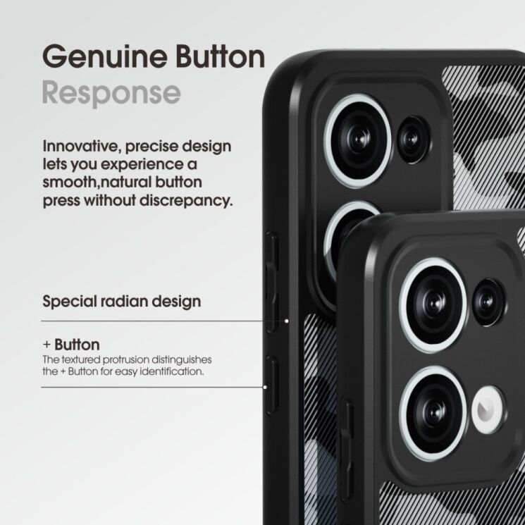 Защитный чехол IBMRS Military для OPPO Reno 13 5G - Grid Camouflage: фото 4 из 7