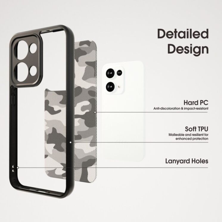 Защитный чехол IBMRS Military для OPPO Reno 13 5G - Grid Camouflage: фото 2 из 7