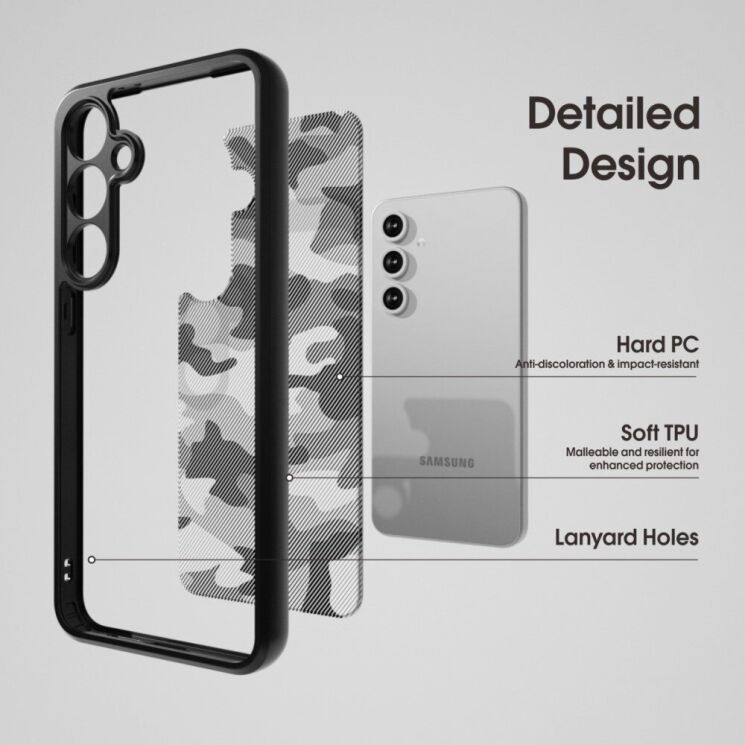 Защитный чехол IBMRS Military для Samsung Galaxy S24 FE (S721) - Artistic Camouflage: фото 5 из 6
