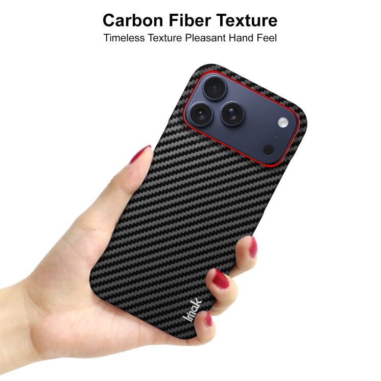 Защитный чехол IMAK Carbon Guard для Apple iPhone 18 Pro / 17 Pro - Carbon Fiber: фото 5 из 8