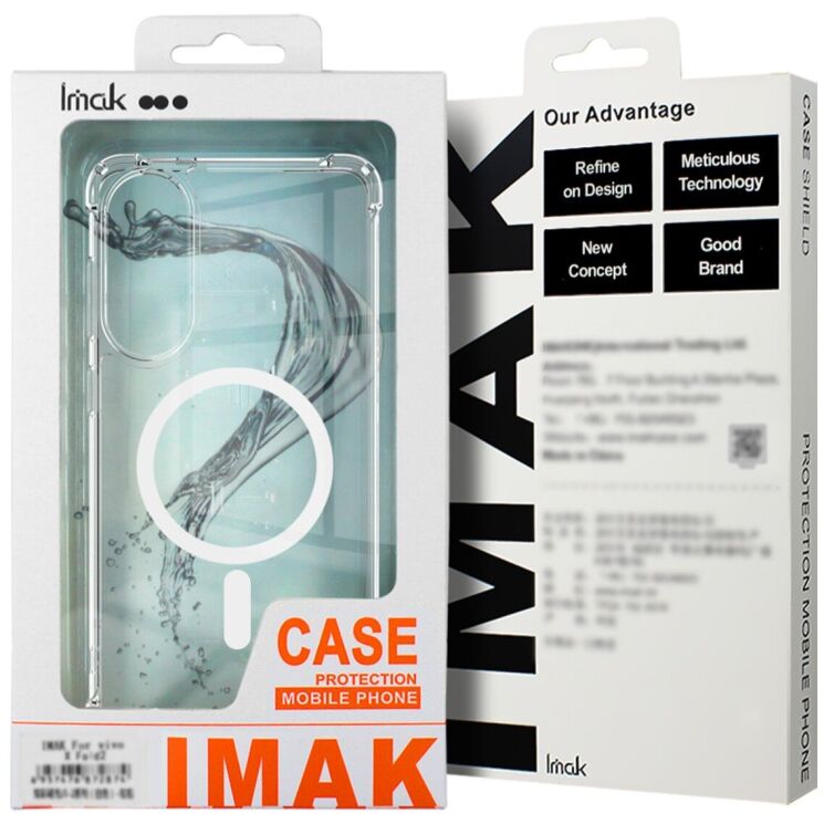 Защитный чехол IMAK Space Shield MagSafe для Xiaomi 15T Pro - Transparent: фото 10 из 10