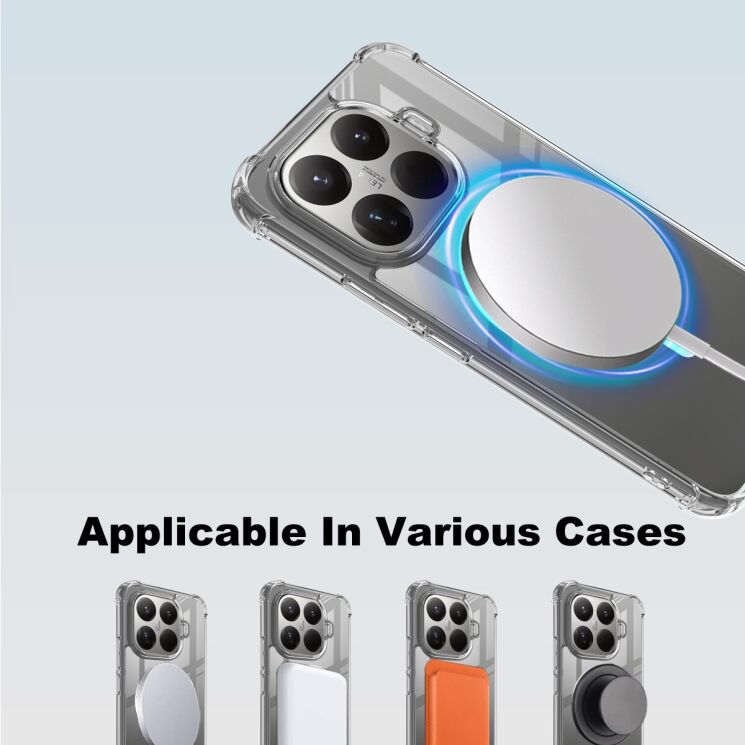 Защитный чехол IMAK Space Shield MagSafe для Xiaomi 15T Pro - Transparent: фото 9 из 10