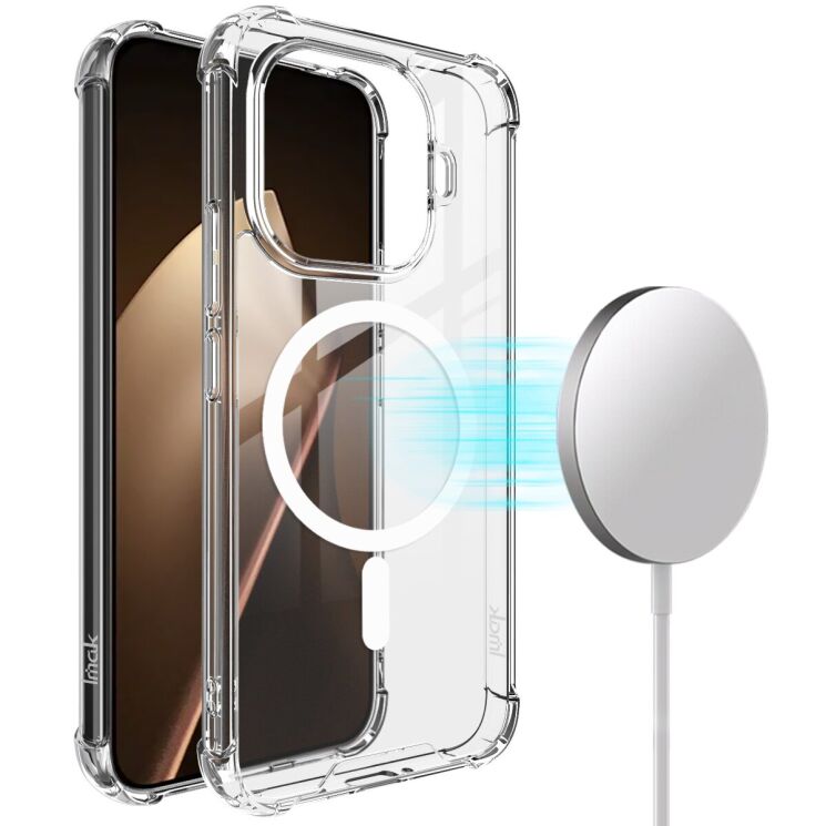Защитный чехол IMAK Space Shield MagSafe для Xiaomi 15T Pro - Transparent: фото 3 из 10