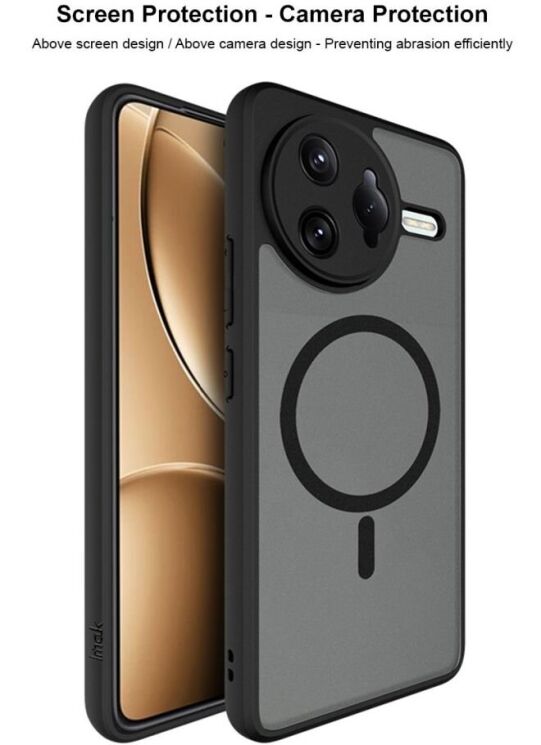Защитный чехол IMAK UX-9B Series with MagSafe для Xiaomi Poco F7 Ultra - Black: фото 11 из 13