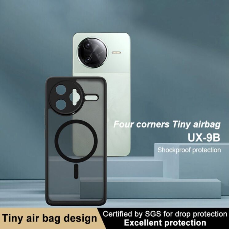 Защитный чехол IMAK UX-9B Series with MagSafe для Xiaomi Poco F7 Ultra - Black: фото 6 из 13