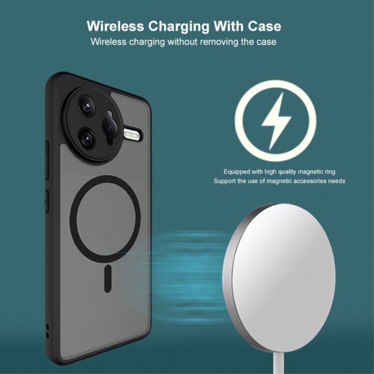 Защитный чехол IMAK UX-9B Series with MagSafe для Xiaomi Poco F7 Ultra - Black: фото 7 из 13