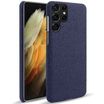 Защитный чехол KSQ Cloth Style для Samsung Galaxy S22 Ultra - Blue: фото 1 из 6