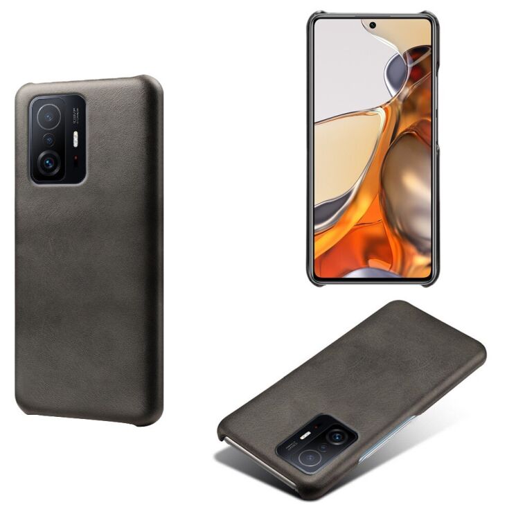 Защитный чехол KSQ Leather Cover для Xiaomi 11T / 11T Pro - Black: фото 2 из 4