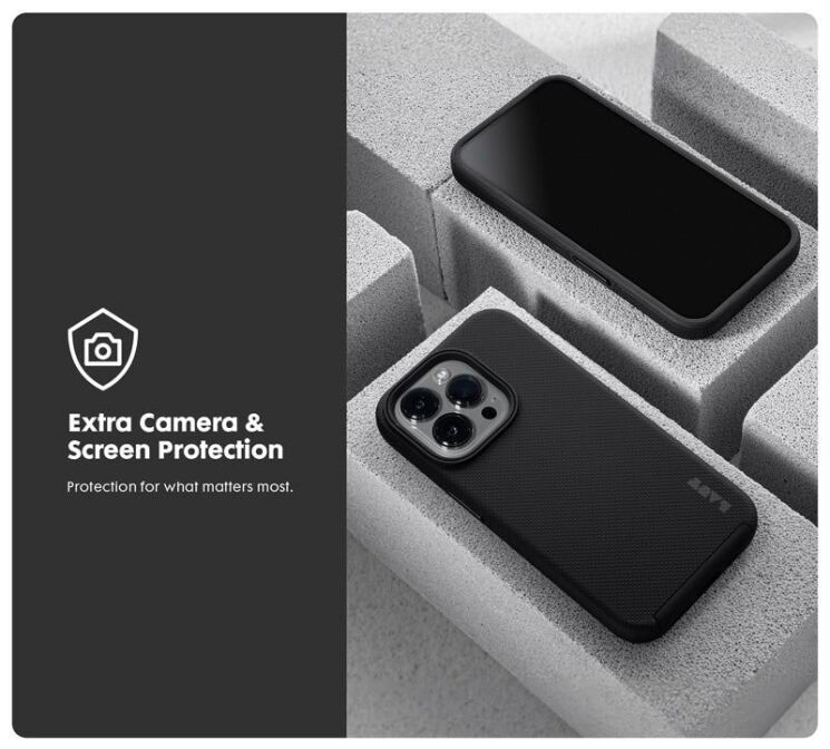 Защитный чехол Laut SHIELD MAGSAFE для Apple iPhone 15 Pro Max - Black: фото 9 из 9
