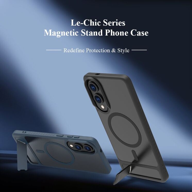 Защитный чехол LEREACH Le-Chic Series для Samsung Galaxy S25 Edge (S937) - Black: фото 7 из 18