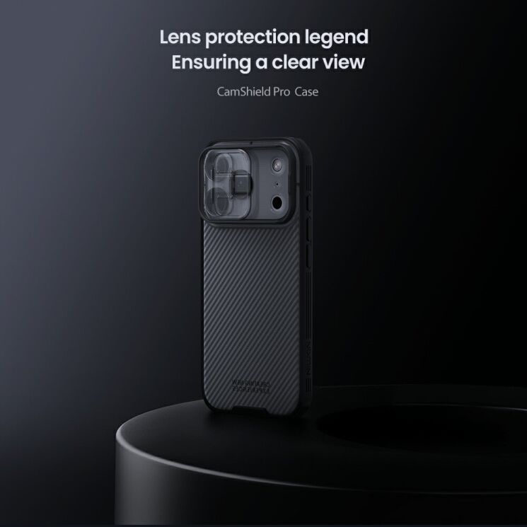 Защитный чехол NILLKIN CamShield Pro (Clear Version) для iPhone 18 Pro Max - Grey: фото 6 из 17
