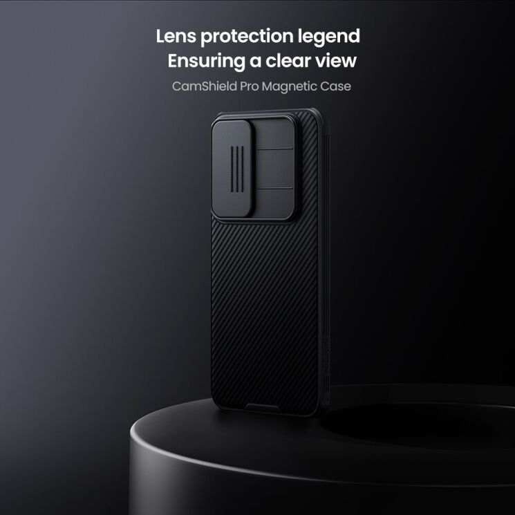 Защитный чехол NILLKIN CamShield Pro (with MagSafe Support) для Samsung Galaxy S25 FE (S731) - Black: фото 5 из 15