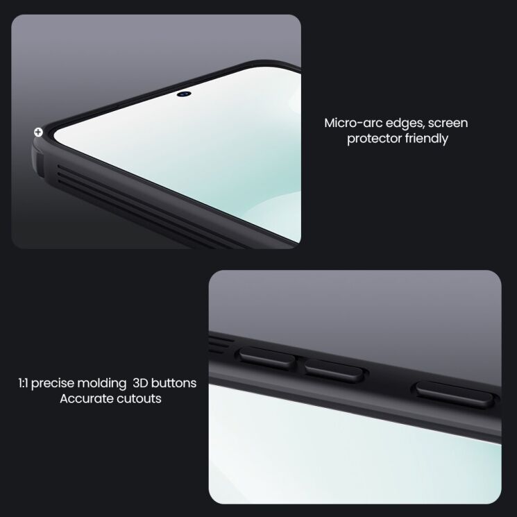Защитный чехол NILLKIN CamShield Pro (with MagSafe Support) для Samsung Galaxy S25 FE (S731) - Black: фото 14 из 15