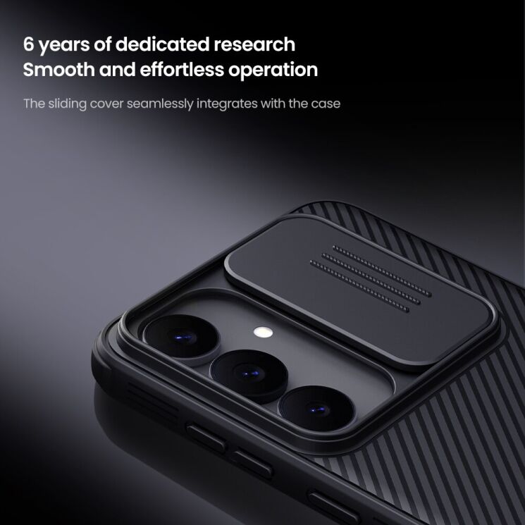 Защитный чехол NILLKIN CamShield Pro (with MagSafe Support) для Samsung Galaxy S25 FE (S731) - Black: фото 7 из 15