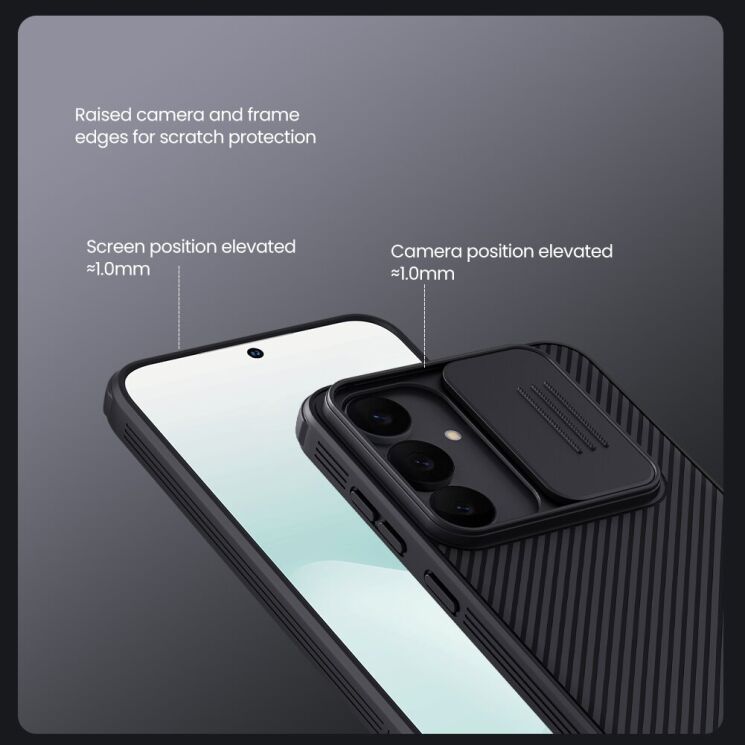 Защитный чехол NILLKIN CamShield Pro (with MagSafe Support) для Samsung Galaxy S25 FE (S731) - Black: фото 11 из 15