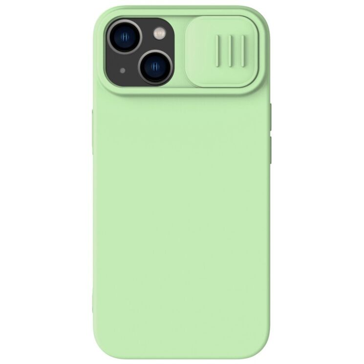 Захисний чохол NILLKIN CamShield Silky Silicone Case для Apple iPhone 14 - Green: фото 1 з 13