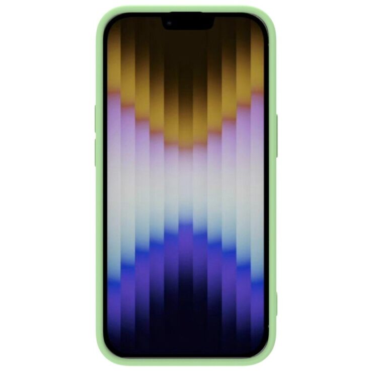 Захисний чохол NILLKIN CamShield Silky Silicone Case для Apple iPhone 14 - Green: фото 2 з 13
