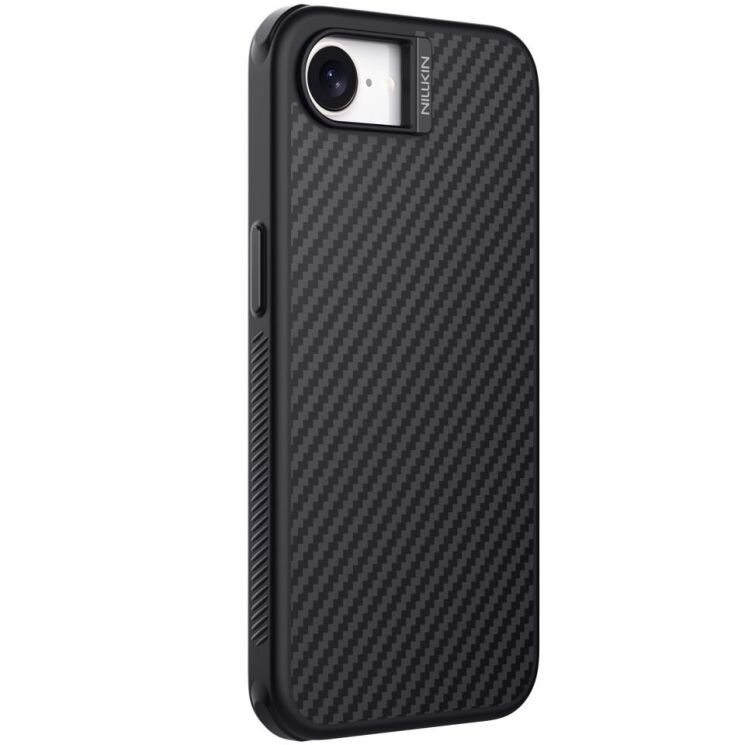 Защитный чехол NILLKIN Synthetic Fiber Pro для Apple iPhone 16e - Black: фото 3 из 12