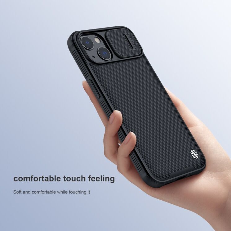 Защитный чехол NILLKIN Textured Case Pro для Apple iPhone 13 - Black: фото 7 из 17